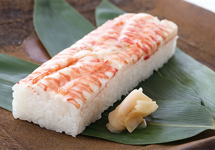 雑賀崎産 足赤海老箱寿司